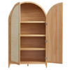 Calista 79" Tall Wide Rattan Arched Storage Cabinet by Modway - EEI-7294-NAT  5