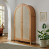 Calista 79" Tall Wide Rattan Arched Storage Cabinet by Modway - EEI-7294-NAT  7