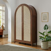 Calista 79" Tall Wide Rattan Arched Storage Cabinet by Modway - EEI-7294-WAL  7