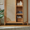 Calista 79" Tall Wide Rattan Arched Storage Cabinet by Modway - EEI-7294-NAT  8