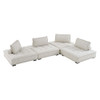 Modway Saunter 4-Piece Tufted Fabric Fabric Sectional Sofa by Modway-EEI-5208-BEI