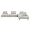 Modway Saunter 4-Piece Tufted Fabric Fabric Sectional Sofa by Modway-EEI-5208-BEI  1