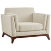 Modway Chance Upholstered Fabric Armchair by Modway-EEI-3063-BEI
