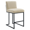 Modway Indulge Channel Tufted Fabric Counter Stool by Modway-EEI-4653-BEI