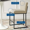 Modway Indulge Channel Tufted Fabric Counter Stool by Modway-EEI-4653-BEI
