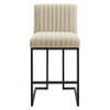 Modway Indulge Channel Tufted Fabric Counter Stool by Modway-EEI-4653-BEI