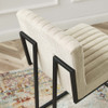 Modway Indulge Channel Tufted Fabric Counter Stool by Modway-EEI-4653-BEI