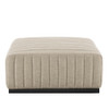 Modway Conjure 6-Piece Channel Tufted Upholstered Fabric Sectional Sofa by Modway-EEI-5790-BLK-BEI