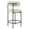 Modway Albie Boucle Fabric Counter Stools Set of 2 by Modway-EEI-6518-IVO-BLK