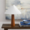Modway Jessica Wooden Base Table Lamp With Pleated Fabric Shade by Modway-EEI-7212-WAL