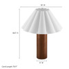 Modway Flora Wood Table Lamp With Pleated Petal Shade by Modway-EEI-7214-WAL