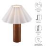 Modway Flora Wood Table Lamp With Pleated Petal Shade by Modway-EEI-7214-WAL