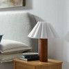 Modway Flora Wood Table Lamp With Pleated Petal Shade by Modway-EEI-7214-WAL