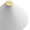 Modway Cove Travertine Table Lamp With Pleated Shade by Modway-EEI-7215-TRV