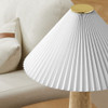 Modway Cove Travertine Table Lamp With Pleated Shade by Modway-EEI-7215-TRV