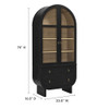 Modway Nyx Arched Display Cabinet by Modway-EEI-7216-BLK-LOA