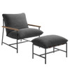 Modway Raya Outdoor Patio Boucle Lounge Chair and Ottoman by Modway-EEI-7292-CHA