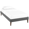 Modway Sharon Fabric Twin Bed Frame with Squared Tapered Legs by Modway-MOD-5348-GRY