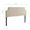 Modway Laura Upholstered Fabric Queen Headboard by Modway-MOD-5394-BEI