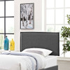 Modway Camille Upholstered Fabric Twin Headboard by Modway-MOD-5405-GRY
