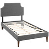 Modway Corene Fabric Twin Platform Bed with Squared Tapered Legs by Modway-MOD-5951-GRY
