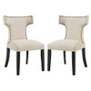 Modway Curve Fabric Dining Side Chair Set of 2 by Modway-EEI-2741