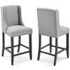 Modway Baron Upholstered Fabric Counter Stool Set of 2 by Modway-EEI-4016