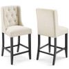 Modway Baronet Upholstered Fabric Counter Bar Stool Set of 2 by Modway-EEI-4020