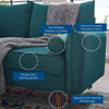 Modway Revive Upholstered Fabric Sofa and Loveseat Set by Modway-EEI-4047