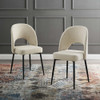 Modway Rouse Upholstered Fabric Dining Side Chair Set of 2 by Modway-EEI-4490