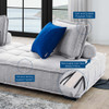 Modway Saunter 3-Piece Tufted Fabric Fabric Sofa by Modway-EEI-5206