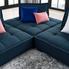 Modway Saunter 3-Piece Tufted Fabric Fabric Sofa by Modway-EEI-5206