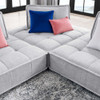 Modway Saunter 3-Piece Tufted Fabric Fabric Sofa by Modway-EEI-5206