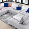 Modway Saunter 5-Piece Tufted Fabric Fabric Sectional Sofa by Modway-EEI-5210