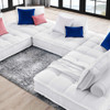Modway Saunter 5-Piece Tufted Fabric Fabric Sectional Sofa by Modway-EEI-5210