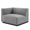 Modway Conjure Channel Tufted Upholstered Fabric Left-Arm Chair by Modway-EEI-5491