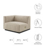 Modway Conjure Channel Tufted Upholstered Fabric Left-Arm Chair by Modway-EEI-5491