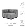 Modway Conjure Channel Tufted Upholstered Fabric Left-Arm Chair by Modway-EEI-5491
