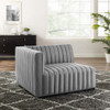 Modway Conjure Channel Tufted Upholstered Fabric Left-Arm Chair by Modway-EEI-5491