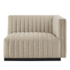 Modway Conjure Channel Tufted Upholstered Fabric Right-Arm Chair by Modway-EEI-5493