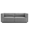 Modway Conjure Channel Tufted Upholstered Fabric Loveseat by Modway-EEI-5786