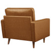 Modway Valour Tufted Vegan Leather Accent Armchair by Modway-EEI-6971