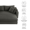 Modway Commix Down Filled Overstuffed Sleeper Sofa by Modway-EEI-7080