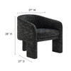 Modway Greer Boucle Fabric Upholstered Accent Armchair by Modway-EEI-7101