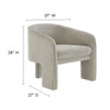 Modway Greer Boucle Fabric Upholstered Accent Armchair by Modway-EEI-7101