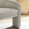 Modway Greer Boucle Fabric Upholstered Accent Armchair by Modway-EEI-7101