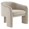 Modway Greer Performance Velvet Upholstered Accent Armchair by Modway-EEI-7102