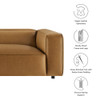 Modway Auren Upholstered Vegan Leather Sofa by Modway-EEI-7119