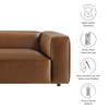 Modway Auren Upholstered Vegan Leather Sofa by Modway-EEI-7119