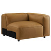 Modway Auren Upholstered Vegan Leather Modular Right Armchair by Modway-EEI-7122